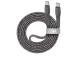 CABLE USB-C TO USB-C 1.2M/GREY PS6105 GR12 RIVACASE