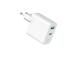 CHARGER USB 20W 2PORT/TA-UC-PDQC20L-W-01 GEMBIRD