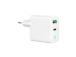 CHARGER USB 20W 2PORT/TA-UC-PDQC20L-W-01 GEMBIRD