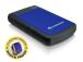 External HDD TRANSCEND StoreJet 1TB USB 3.0 Colour Blue TS1TSJ25H3B