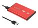 QOLTEC Ext. HDD Case HDD/SSD Red