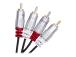 QOLTEC 52338 Cable 2xRCA male 3m Black