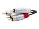 QOLTEC 52338 Cable 2xRCA male 3m Black