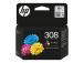 HP 308 Tri-Color Original Ink Cartridge