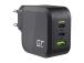 GREEN CELL Charger PowerGaN 65W 2x USB-C