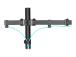 DIGITUS Dual Monitor Clamp Mount