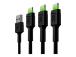 GREENCELL 3x Cable GC Ray USB-C 120cm