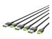 GREENCELL 3x Cable GC Ray USB-C 120cm