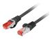 LANBERG Patchcord cat.6 FTP 0.5m black
