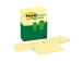 Märkmepaber 76x127mm POST-IT Recycled 655 kollane 6x100 lehte
