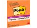Märkmepaber 76x76 Post-it 654 neoonoranz 100l pakis