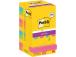 Märkmepaber 76x76mm POST-IT 654SS Carnival 12x90 lehte