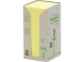 Märkmepaber 76x76mm POST-IT Recycled 654RY kollased 6x100 lehte
