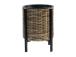 Lillepott WICKER alusega D28xH36cm, helepruun