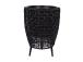 Lillepott WICKER 38x38xH54cm, must