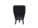 Lillepott WICKER 21x21xH32cm, must
