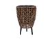 Lillepott WICKER 28x28xH42cm, pruun