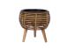 Lillepott WICKER 28x28xH28cm, helepruun
