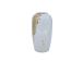 Vaas TITAN STONE D16xH29cm, valge/kuldne jõgi