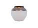 Vaas TITAN STONE D20xH18cm, valge/kuld