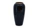 Vaas TITAN STONE D17xH32cm, must/hall