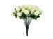 Kunstlill FLOWERLY H40cm 36tk roosid kimbus, valge