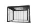 Varikatus MIRADOR-111 3x3m klaasist lükandseintega, tumehall