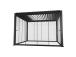 Varikatus MIRADOR-111 3x4m klaasist lükandseintega, tumehall