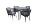 Aiamööblikomplekt CARVES laud ja 4 tooli 21177