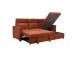Nurgadiivanvoodi SCALA 244x155/88xH102cm, roostepruun