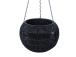 Lilleampel WICKER D32xH22cm, must