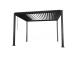 Varikatus MIRADOR-111 3x4m klaasist lükandseintega, tumehall