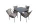Aiamööblikomplekt CARVES laud ja 4 tooli 21180