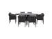 Aiamööblikomplekt BRISTOL laud ja 6 tooli
