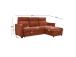 Nurgadiivanvoodi SCALA 244x155/88xH102cm, roostepruun