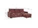 Nurgadiivanvoodi SCALA 244x155/88xH102cm, tumeroosa
