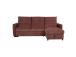 Nurgadiivanvoodi SCALA 244x155/88xH102cm, tumeroosa