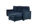 Nurgadiivanvoodi SCALA 244x155/88xH102cm, sinine