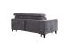 Diivanvoodi FRODE vedrumadratsiga 204x100xH90/108cm, hall