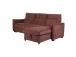 Nurgadiivanvoodi SCALA 244x155/88xH102cm, tumeroosa