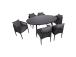 Aiamööblikomplekt BRISTOL laud ja 6 tooli