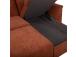 Nurgadiivanvoodi SCALA 244x155/88xH102cm, roostepruun