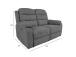Diivan MIMI 2-kohaline elektriline recliner, hall