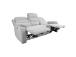 Diivan MIMI 3-kohaline elektriline recliner 208x93xH102cm, helehall