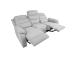 Diivan MIMI 3-kohaline elektriline recliner 208x93xH102cm, helehall