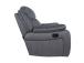 Tugitool GENTRY kiikuv ja pöörlev manuaalne recliner, hall