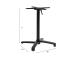 Lauajalg BISTRO 69x69xH72cm, alumiinium, värvus: must