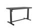 Reguleeritav laud ERGO 1-mootoriga 120x60xH72-121cm, must, melamiinplaat, teras