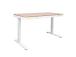 Reguleeritav laud ERGO 1-mootoriga 120x60xH72-121cm, valge/tamm