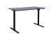 Töölaud ERGO LIGHT 1-mootoriga 120x60xH72,5-117,5cm, must